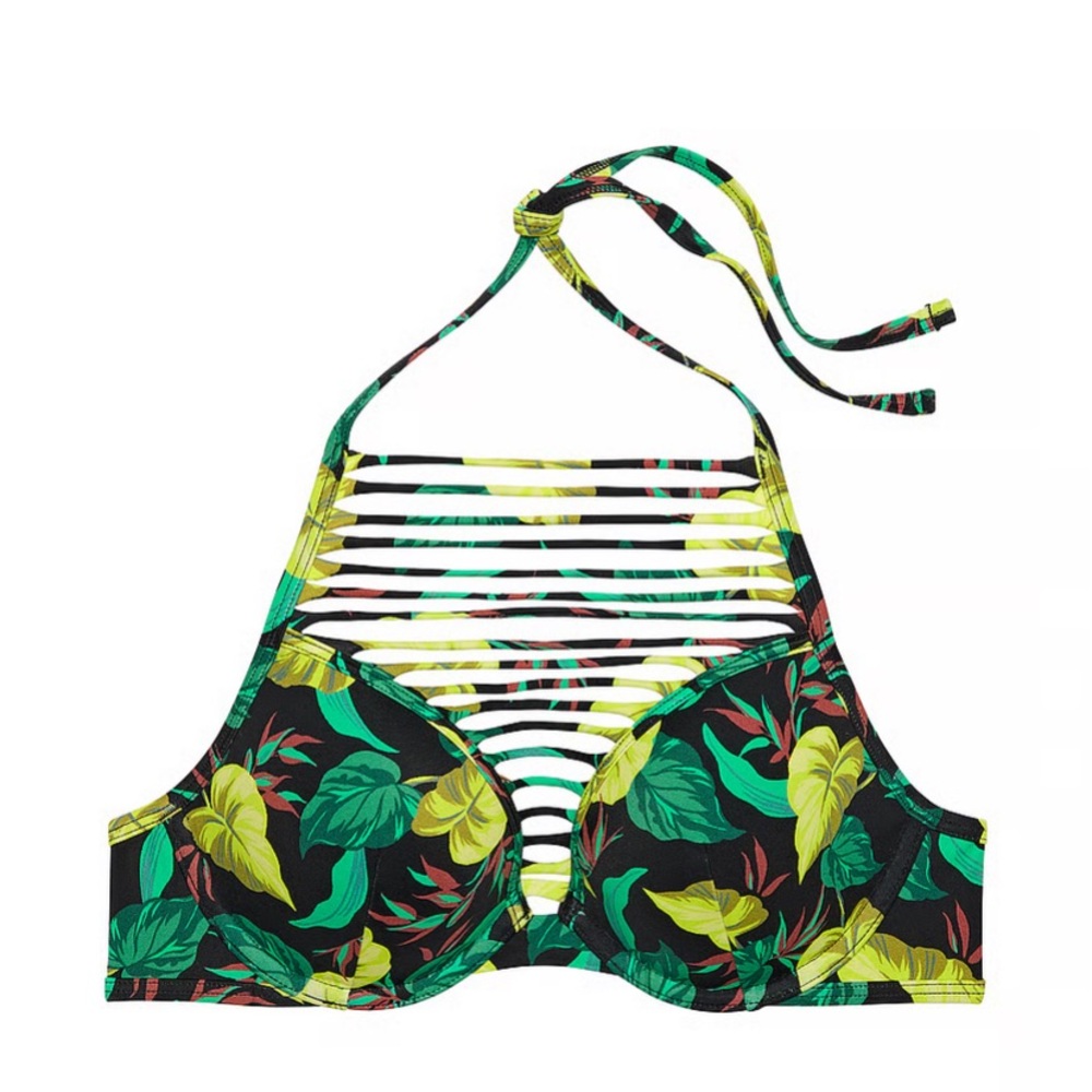 Victoria's Secret Leaf Print Bikini Top & bottom set. NWT.